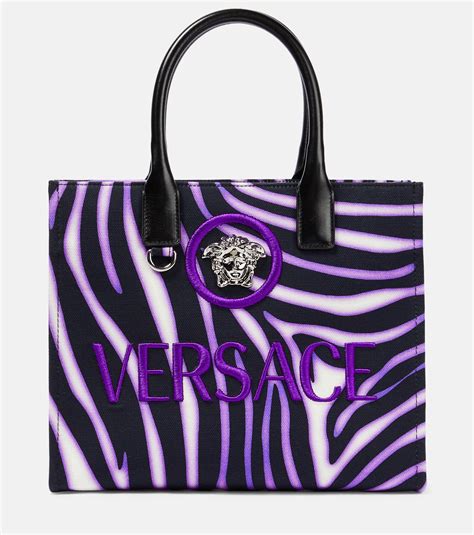 versace zebra bag|Versace tote bags for women.